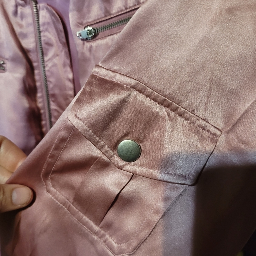 Anne Carson silk bomber jacket. Women's small - Picture 3 of 5